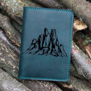 Rocks and mountains cover passport cover Passport Cover personalised leather passport case anniversary gifts wedding gift Christmas gift