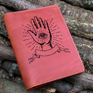 Eye of Providence, Leather Double passport cover, Eye of Providence wallet, Mason gift, mason Eye of Providence