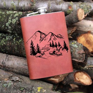 Blauer Flachmann, 200g Herren Flachmann, Geschenk für Männer, Personalisierter Flachmann, Benutzerdefinierter Flachmann, Trauzeugen Flachmann, Wanderflasche, Vatertagsflasche
