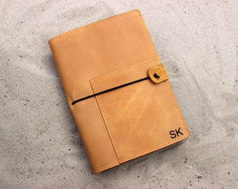 2020 personalisierte Notebook Abdeckung A5, Text innen und außen Veranstalter eine 5 Abdeckung Leder Schreiben Journal Abdeckung | Für Notebook 5,9 x 8,3 Zoll