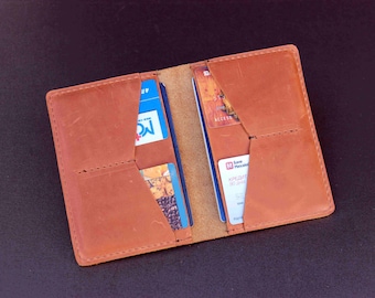 Passfodral, Personligt Läderpassfodral, Monogrampassfodral, Anpassat Passfodral, Smekmånadspresenter för Resor