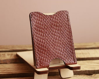 Leder-Karten-Hülle, Trauzeugen Geschenk, Leder-Kartenhalter, minimalistische Brieftasche, genial Trauzeugen Geschenk