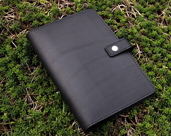 Gift 2020, soft leather notebook cover with personalization. Soft leather a5 leather cover, Business woman gift 2020, Leather a5 cover