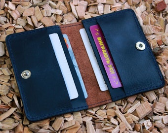 Leather card holder Leather card case Leather business card holder