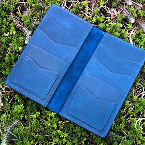 Porta pasaportes familiares/Monedero de viaje de cuero/Monedero de viaje de cuero/2. 4. 6, titular del pasaporte