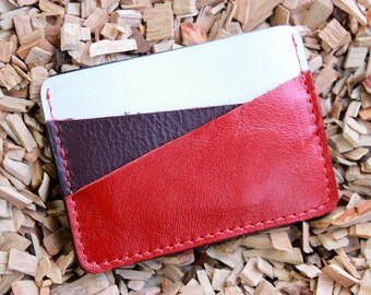 Personalizado, Manga de tarjeta de cuero, Titular de la tarjeta de cuero, Monedero minimalista, Cartera de tarjeta de crédito, Monedero delgado, Cartera de bolsillo frontal, Cuero
