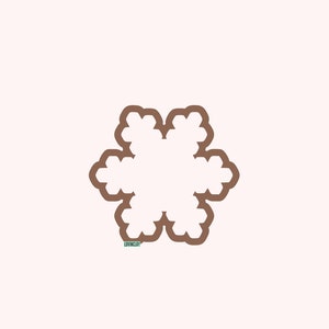 Snowflake Polymer Clay Cutter (style 2)
