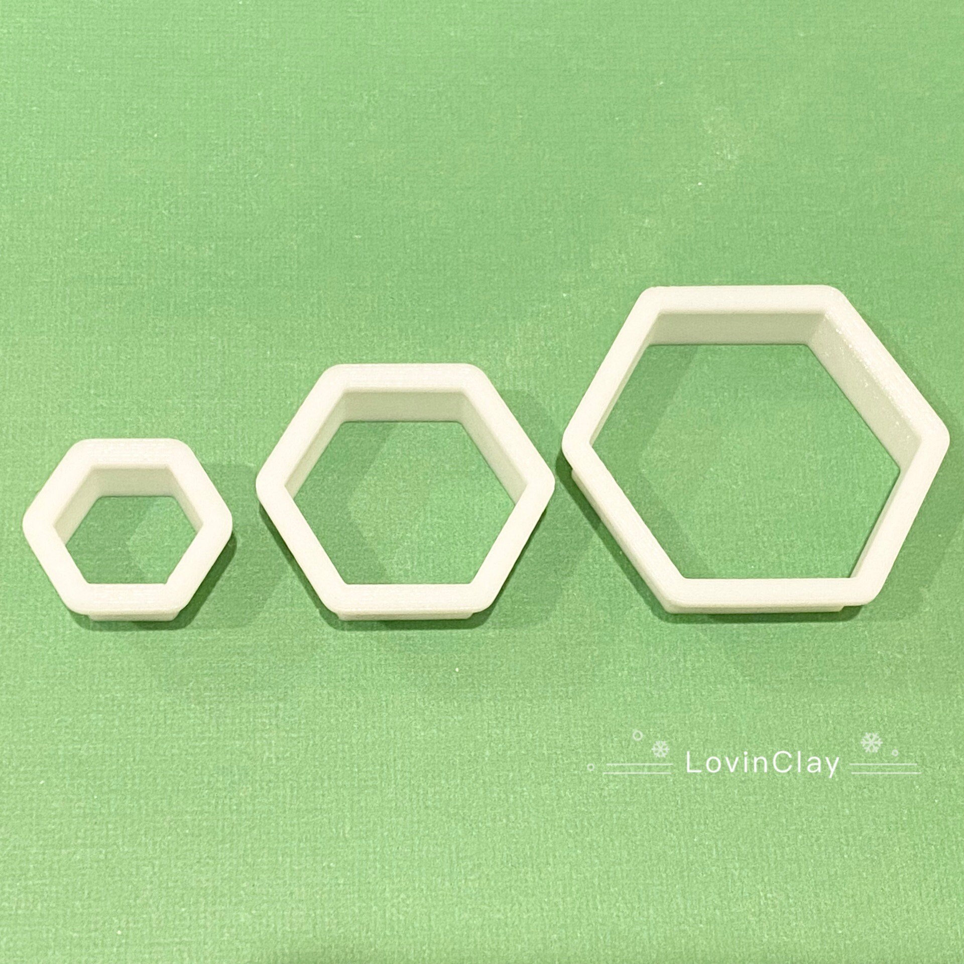 Hexagon With Border Clay Cutter  Clay Earring Cutters For Polymer Cla –  Creo Clay