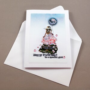 Happy Birthday für ein besonderes Mädchen - für fabelhafte Tochter - Gruß für Schwester - Freund Geburtstag - für ein kleines Mädchen - original Geschenkkarte