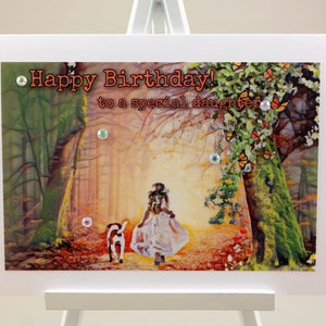Carte de voeux personnalisée joyeux anniversaire à une petite fille très spéciale, fille, petite-fille, soeur, le meilleur ami, 5ème,10ème,15ème,20ème
