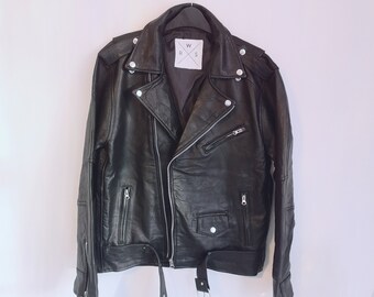 Jigsaw Napa Leather Biker Jacket