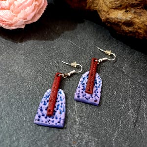 Gypsy chic orecchini in pasta di carta