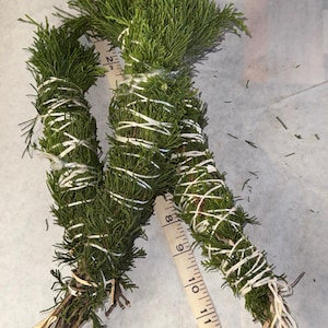 Juniper Smudge Sticks 4-12” / 100% Organic Juniper Cedar Bundle 3 pcs Incense