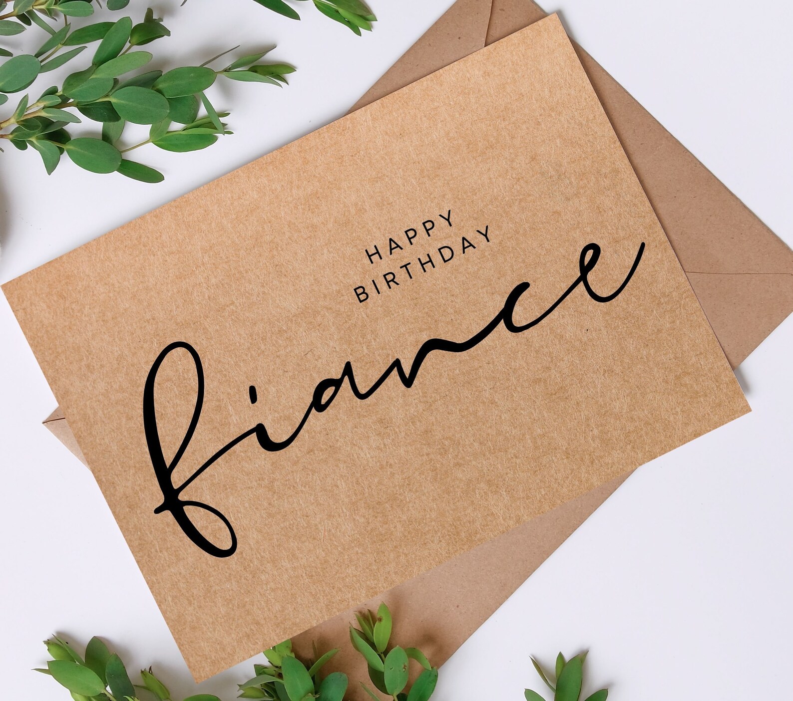 Fiance Birthday Card Simple Birthday Card Eco Friendly Etsy Australia