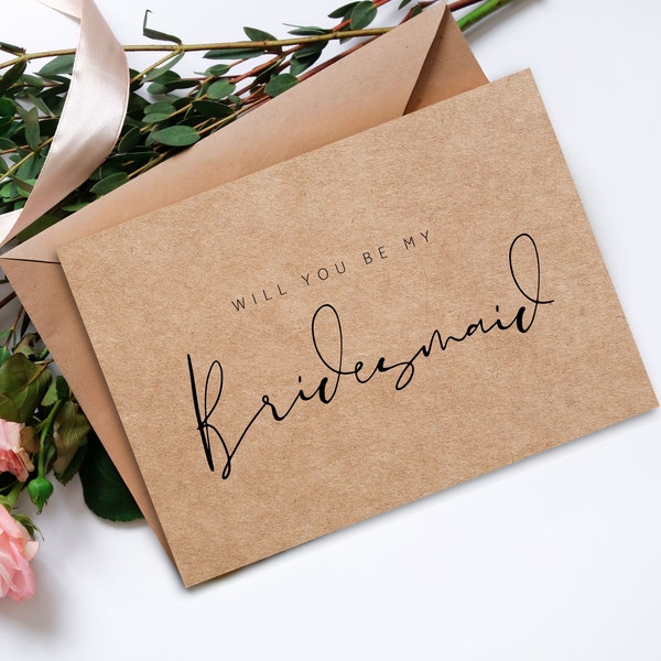 Bridesmaid | Will you be my Bridesmaid Card - Boho Bride -  Bridesmaid Proposal Card - Card for Bridesmaids -  Proposal Card for Bridesmaid