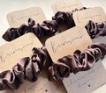 Chocolate Hen Do Scrunchies | Bride Tribe Favours - Hen Party Favours - I Do Crew - Wedding Hair Accessories-Bridal Favours-Brown Bridesmaid