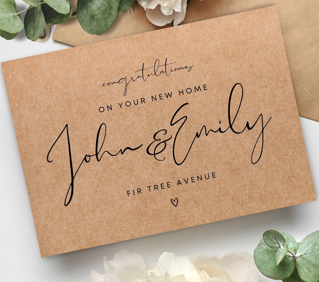 Personalised Congratulations on Your New Home Card New House - Etsy