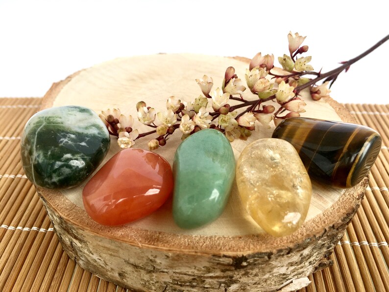 WEALTH Healing Crystals Set Crystal Healing Kit Wealth Etsy