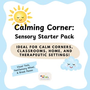 Sensory Toolkit for Calm Corner | Printable Regulation & SEL Tools for Neurodivergent Kids