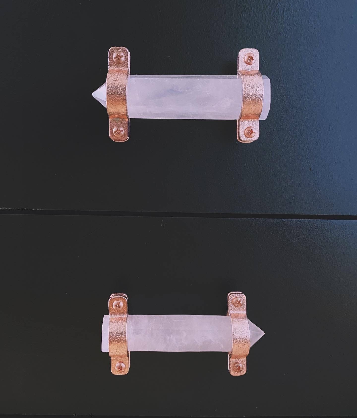 Rose Quartz Drawer Pulls Etsy