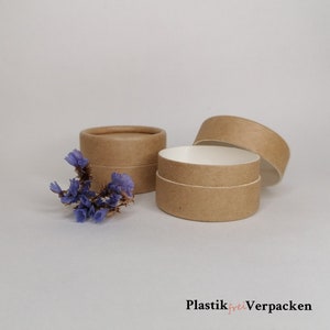 Tiegel 30ml aus Kraftpapier Pappe leere Dose für deinen DIY Salben - ölbeständig Tiegel für Salben und Körperbuttern
