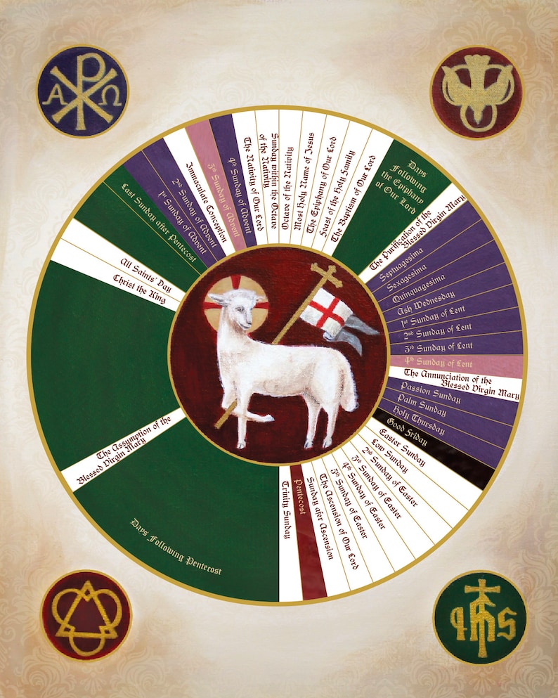 Catholic Liturgical Calendar Etsy
