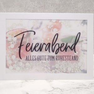 Ruhestand Feierabend Konfettikarte Briefumschlag Schüttelkarte Konfetti Mitarbeiterkarte Kreativbegabt