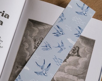 Birds | Bookmark | Illustrated bookmark | Bird illustration | Bookworm | Book lover