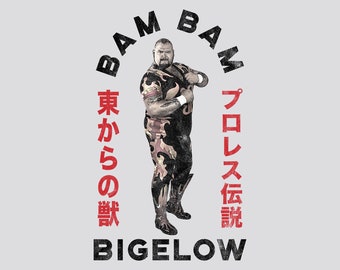 Bam Bam Bigelow in Japan - T-Shirt - Pro Wrestling