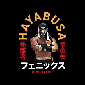 Hayabusa Portrait - T-Shirt - Hoodie - Pro Wrestling - New Release
