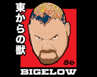 Bam Bam Bigelow Japan Face - T-Shirt - Hoodie - Pro Wrestling