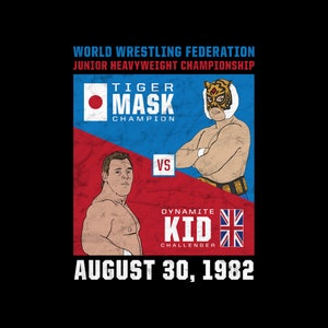Tiger Mask vs. Dynamite Kid - T-Shirt - Hoodie - Pro Wrestling - Japan