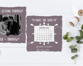 Save The Date Calendar Template Etsy
