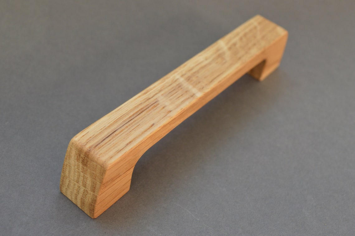 Oak drawer pulls dresser handle pulls solid wood Etsy