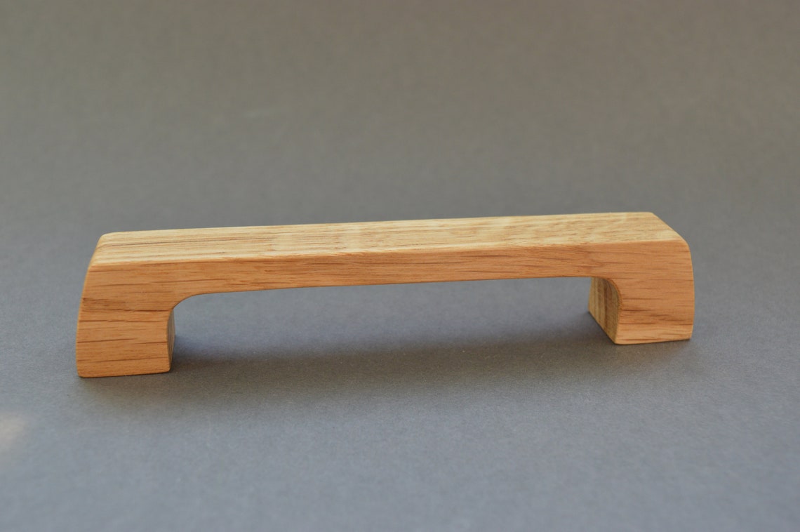 Oak drawer pulls dresser handle pulls solid wood Etsy