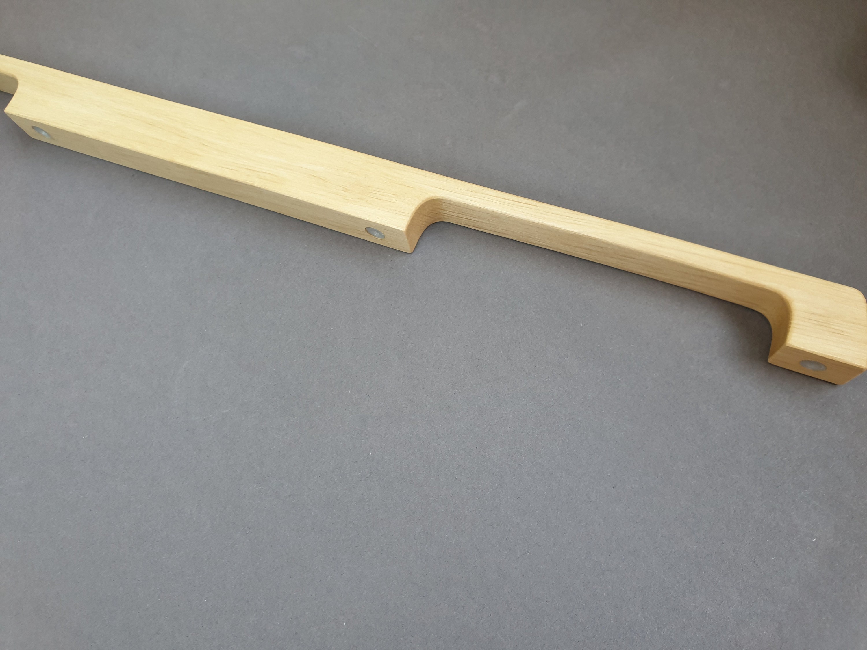 20 inch wooden drawer handle with double grip Etsy