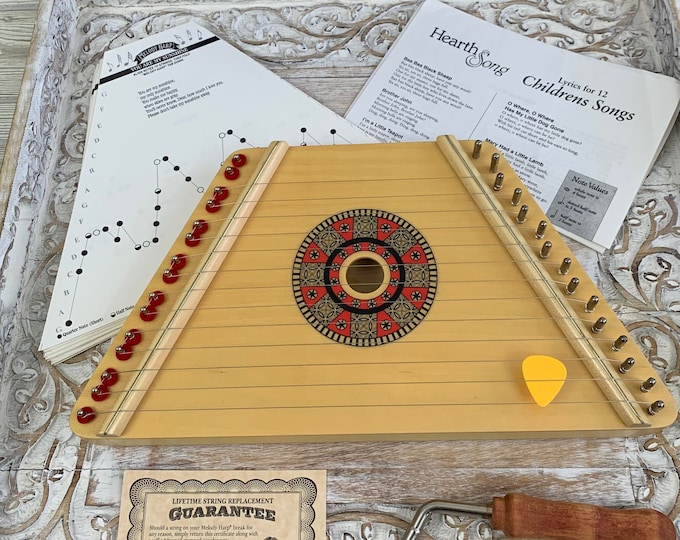 Hearth Song Lap Harp With Case, Sheet Music, and Tuning Tool (HG) Etsy
