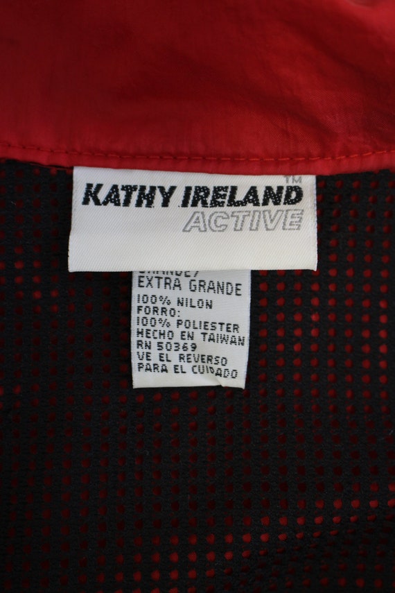 Women's 90's Vintage Windbreaker Kathy Ireland Ac… - image 5