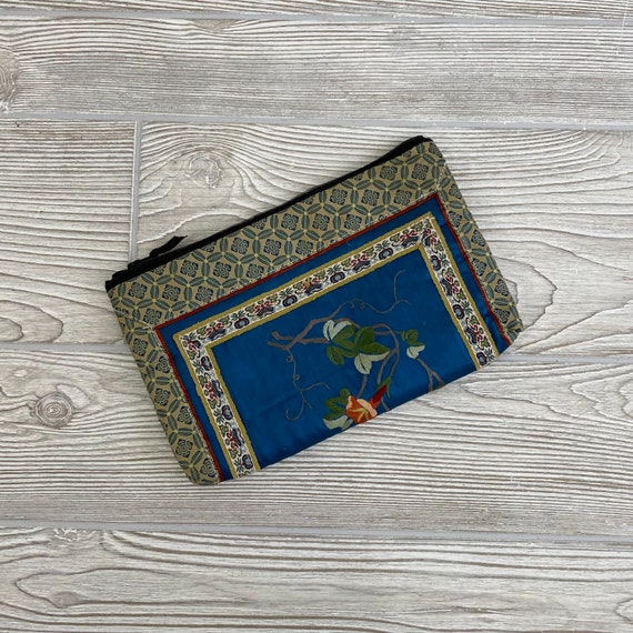 Quilted Vintage Small Pouch; Cosmetic Bag; Travel… - image 2