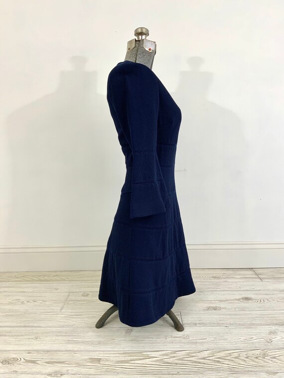 Vintage Trina Turk Navy Blue Dress; Vintage Trina… - image 10