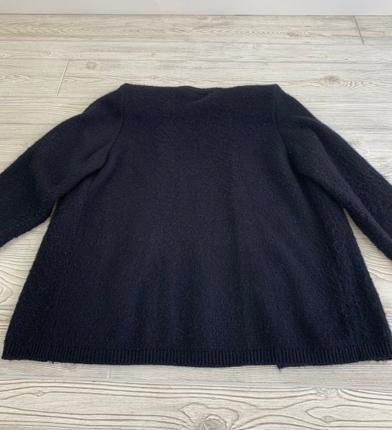 Vintage 1980s Suede and Angora Sweater - image 7