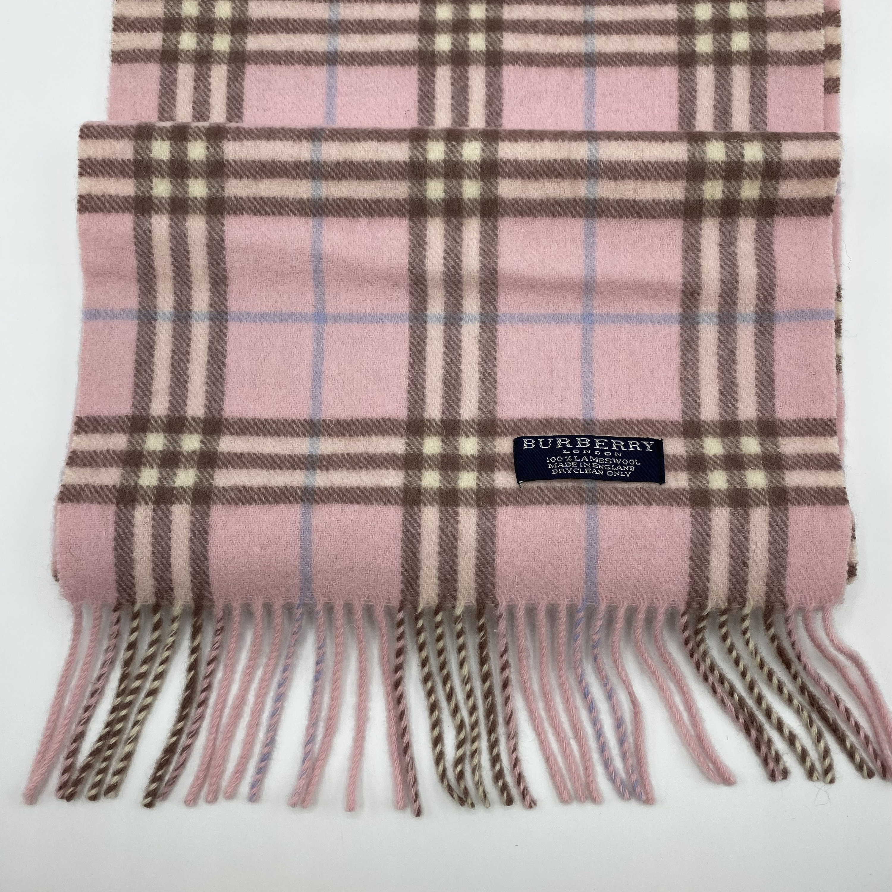 Burberry Nova Check Italy Silk Scarf 11.5 x 72