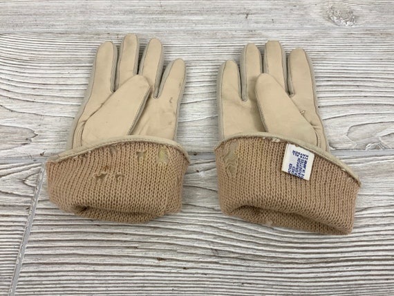 Vintage Wrist Length Leather Gloves; Vintage Ladi… - image 7