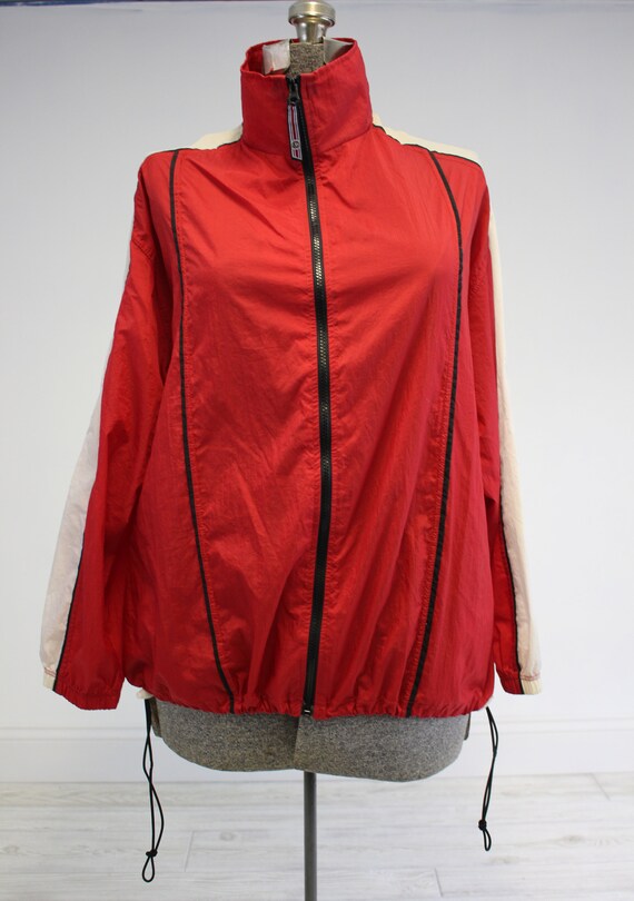 Red Windbreaker / Etsy