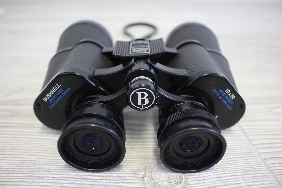 Vintage Binoculars Bushnell Sportview 10x50 with Leather Case Etsy
