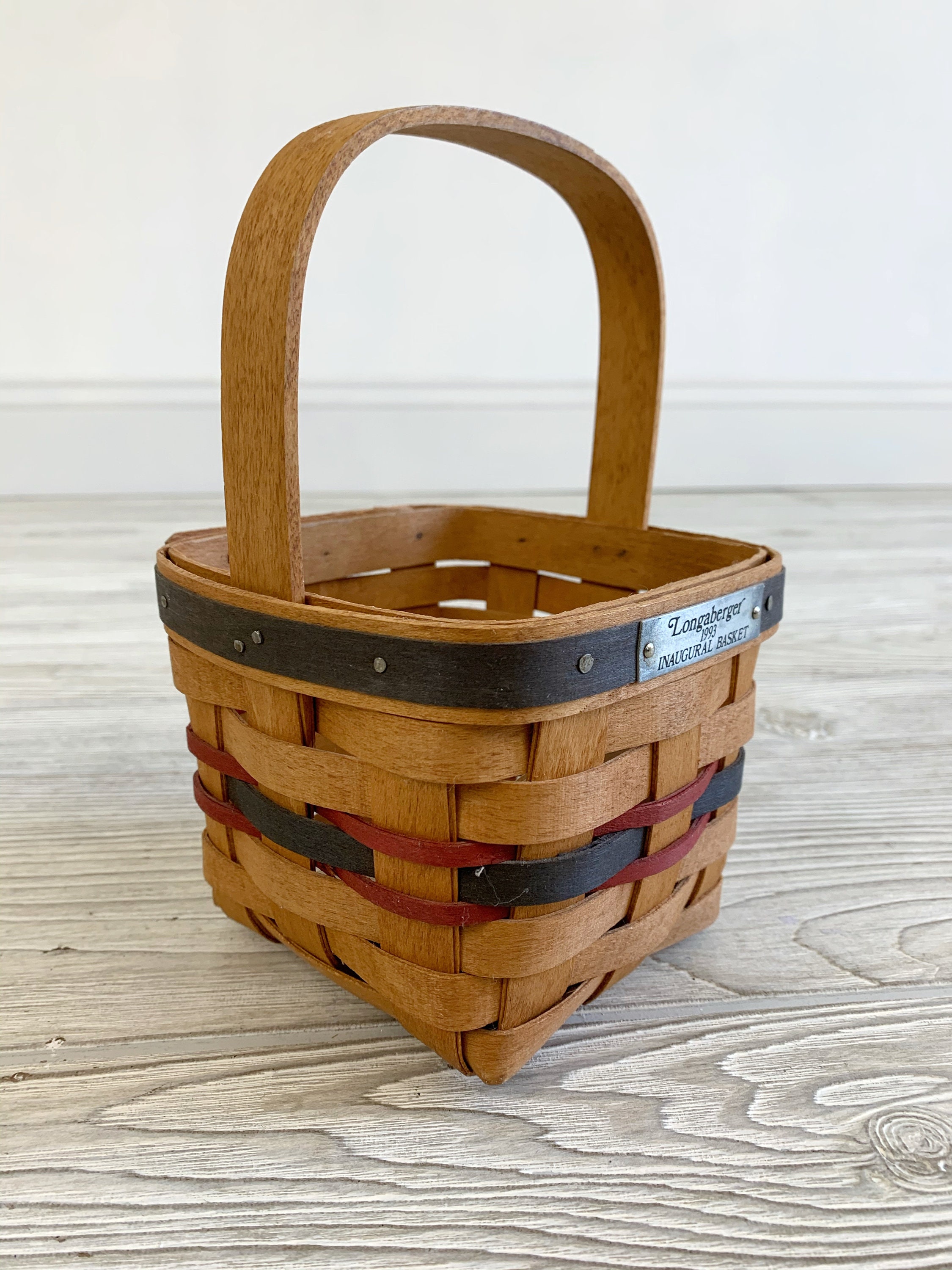 Signed 1993 Longaberger Inaugural Basket With Original Etsy