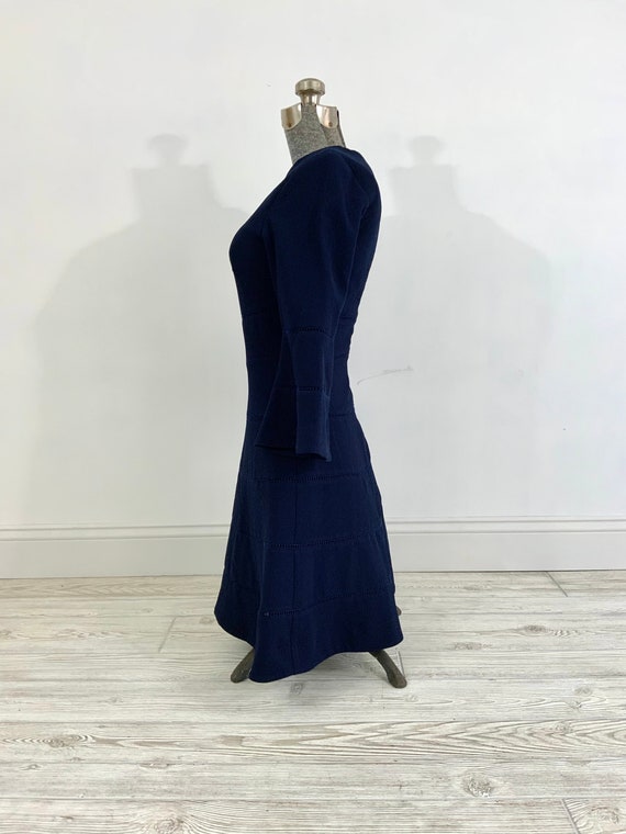 Vintage Trina Turk Navy Blue Dress; Vintage Trina… - image 8