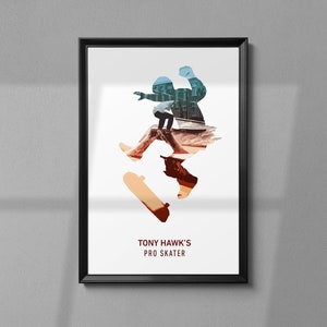 TONY HAWK'S Pro Skater Inspired - Street Art Print Poster