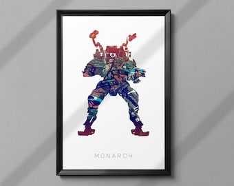 TITANFALL Inspired - Monarch Art Print Poster