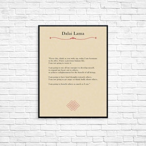 Cita del Dalai Lama - Impresión de cita budista - Impresión personalizada - Impresión inspiradora - Impresión motivacional, página angustiada - Póster imprimible
